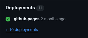 GitHub Pages deployment example