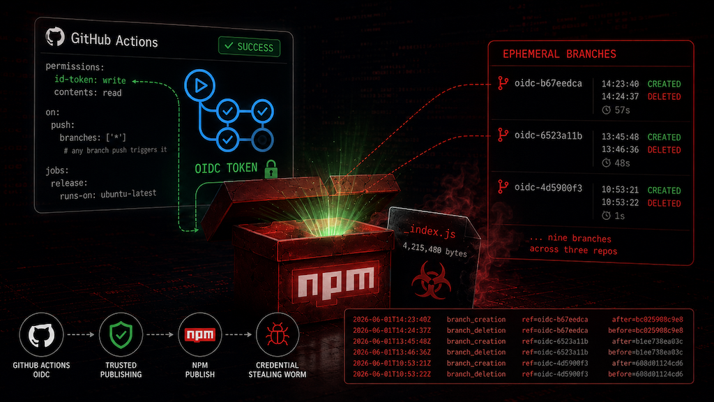 Trusted Publishing, Untrusted Branch: Inside the Red Hat npm Compromise